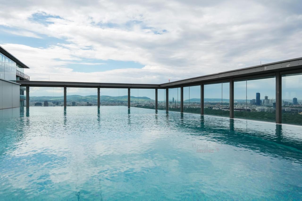 Triiiple 7Heaven - Amazing View On Top Floor With Rooftop Pool Vienna Luaran gambar