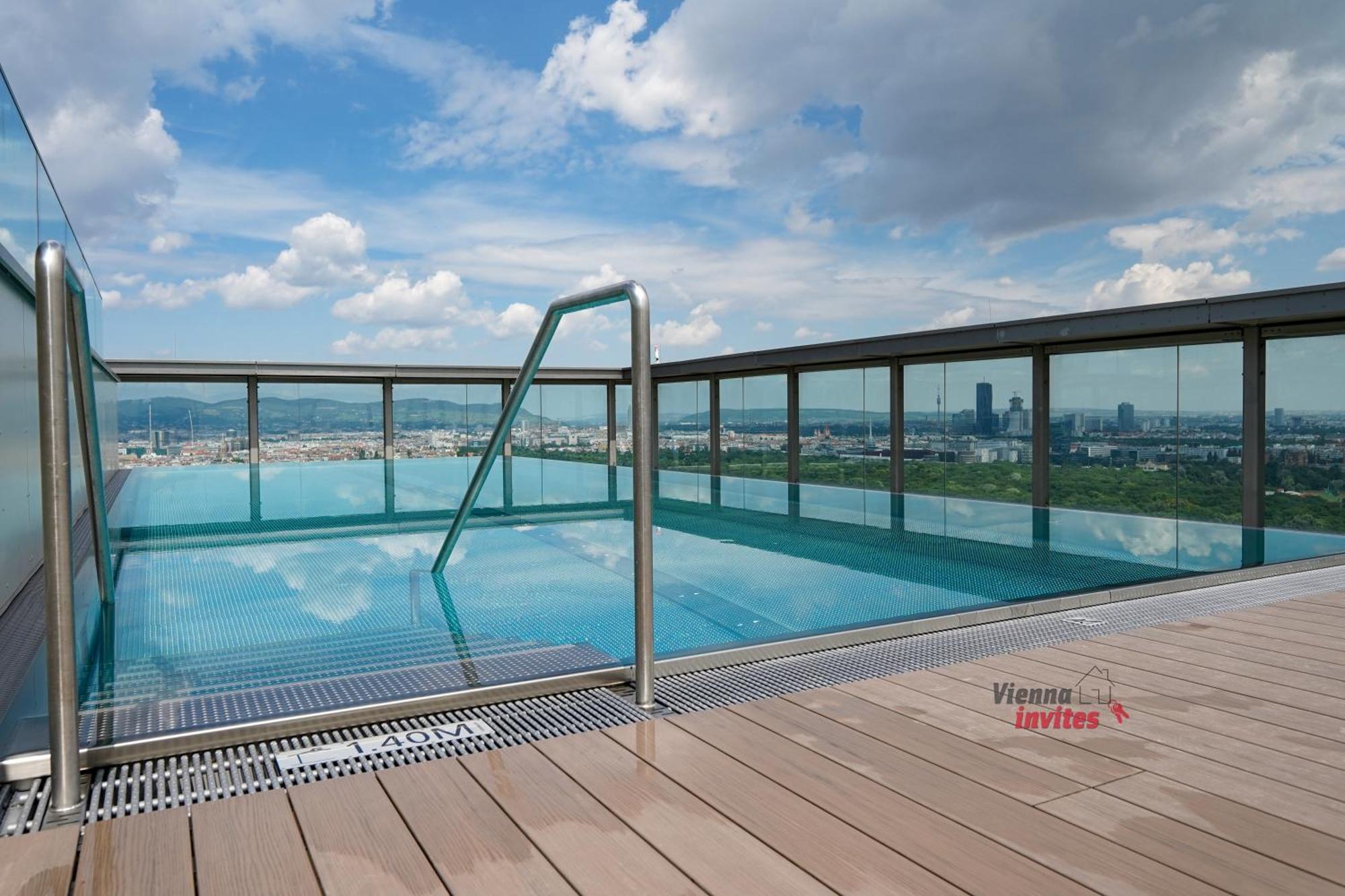 Triiiple 7Heaven - Amazing View On Top Floor With Rooftop Pool Vienna Luaran gambar