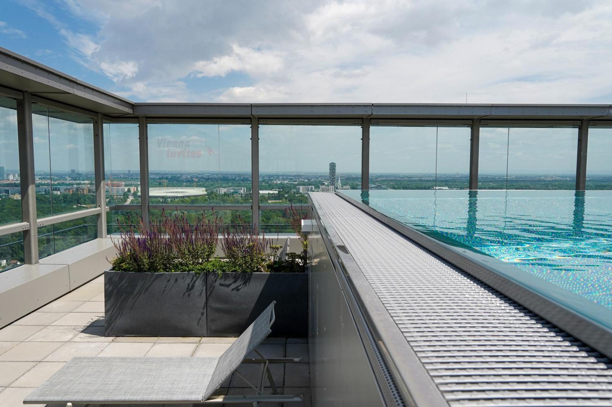 Triiiple 7Heaven - Amazing View On Top Floor With Rooftop Pool Vienna Luaran gambar