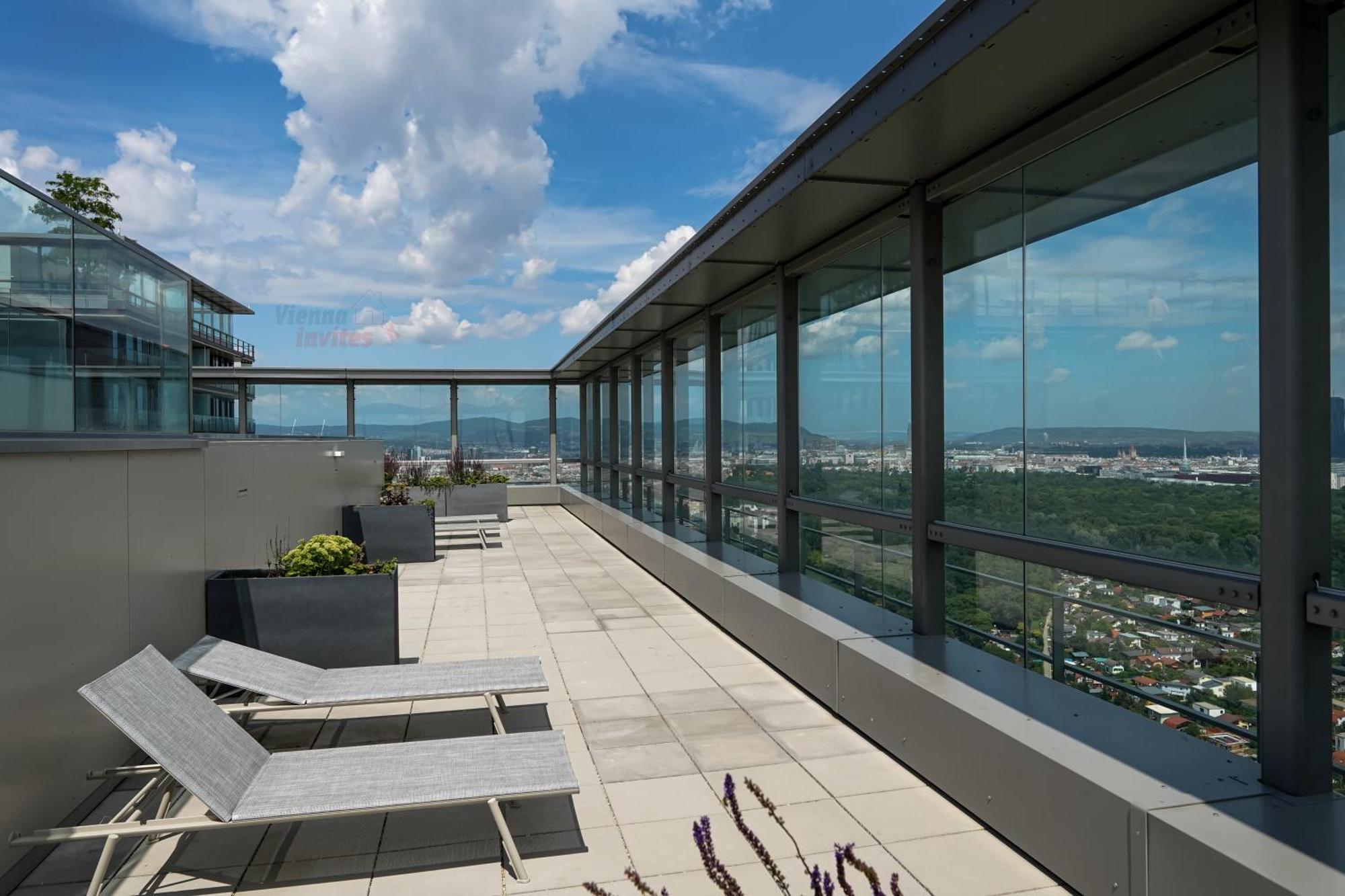 Triiiple 7Heaven - Amazing View On Top Floor With Rooftop Pool Vienna Luaran gambar