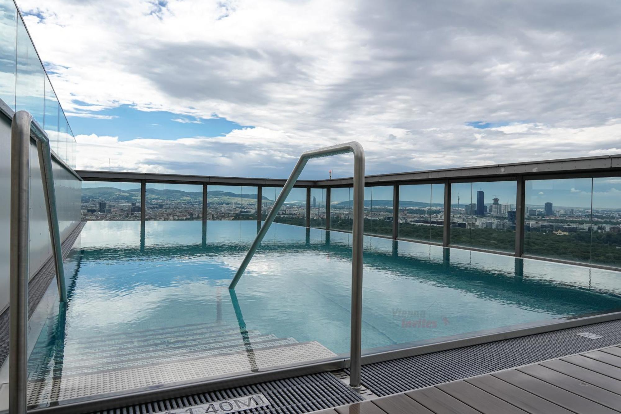 Triiiple 7Heaven - Amazing View On Top Floor With Rooftop Pool Vienna Luaran gambar