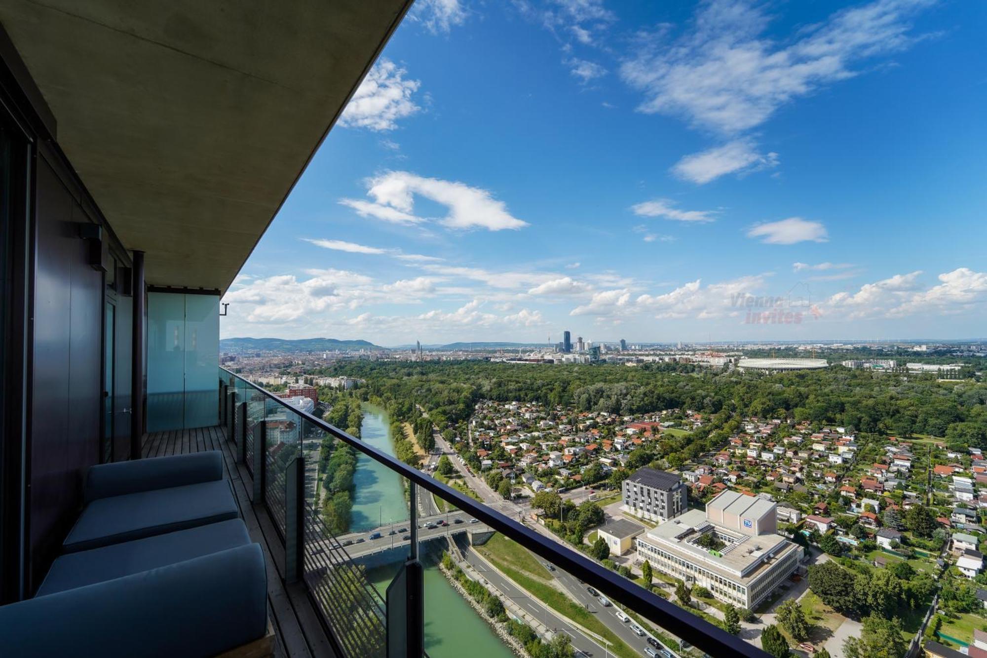 Triiiple 7Heaven - Amazing View On Top Floor With Rooftop Pool Vienna Luaran gambar
